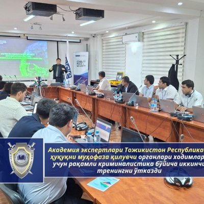 Academy experts conducted the second training on digital forensics for law…