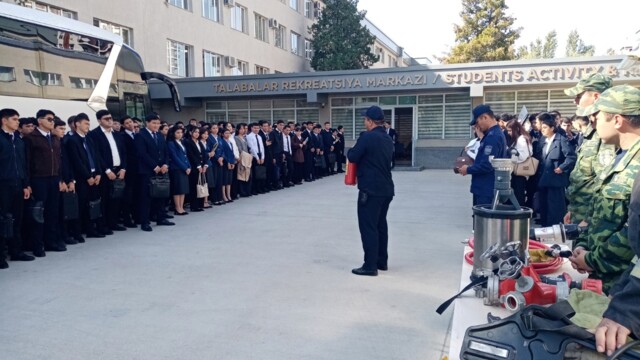 Fire safety: practical training for Academy students