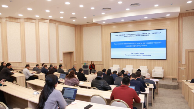 Regular seminar-training on improving the pedagogical skills of professors and teachers