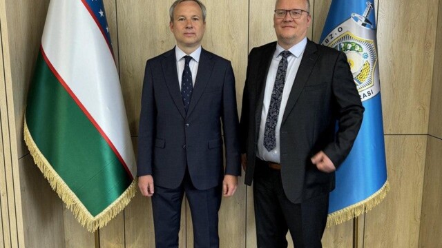 Visit of the OSCE Project Coordinator in Uzbekistan Antti Karttunen to the Law Enforcement Academy