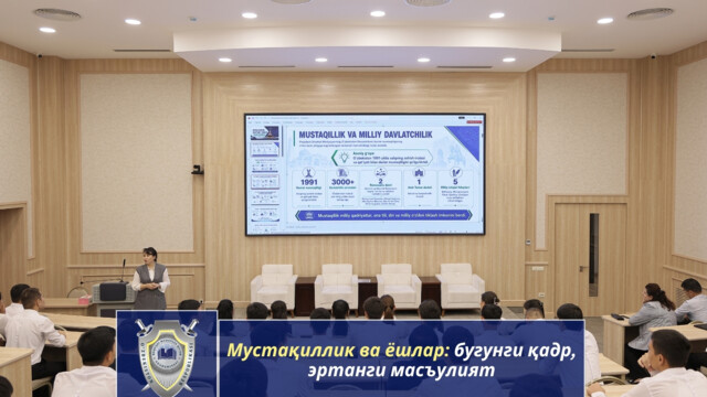 Мустақиллик ва ёшлар: бугунги қадр, эртанги масъулият