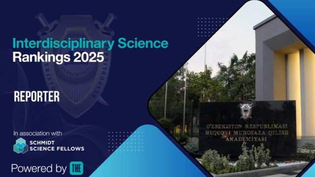 The Academy has entered the Times Higher Education Interdisciplinary Science Rankings 2025