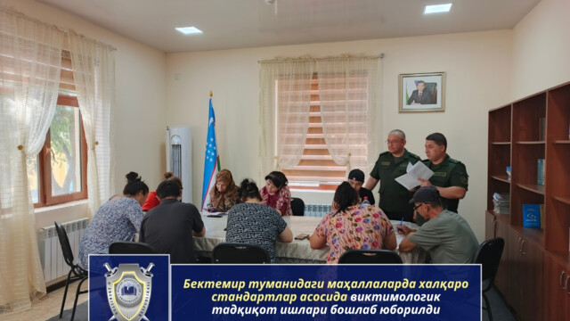 Victimological Research Based on International Best Practices Launched in Bektemir District Mahallas
