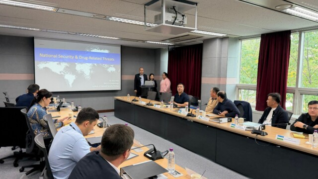 An Academy representative is participating in an international course on drug control in Korea