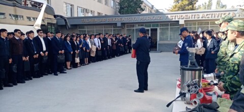 Fire safety: practical training for Academy students