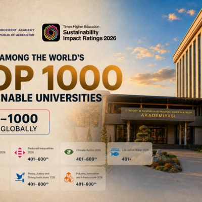 The Law Enforcement Academy of the Republic of Uzbekistan is among the top 1000 &amp;hellip;